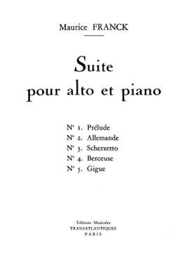 Maurice Franck: Suite