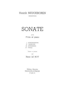 Henrik Neugeboren: Sonate