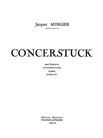 Jacques Murgier: Concerstuck
