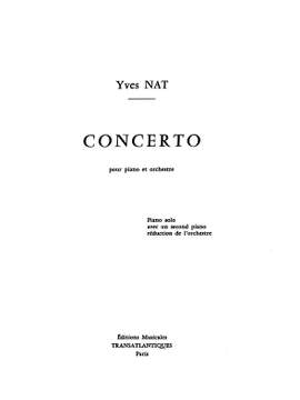 Yves Nat: Concerto