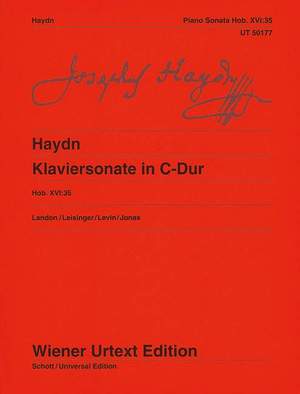 Haydn, J: Piano Sonata C Major Hob XVI:35
