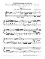 Bach, J S: Three Two Part Inventions Product Image