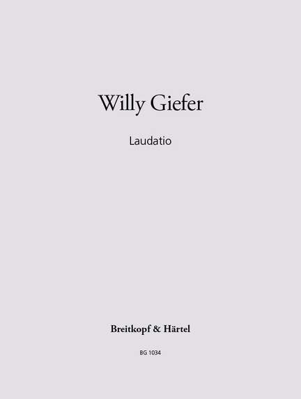Giefer, Willy: Laudatio