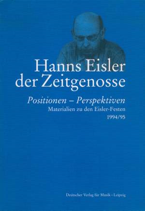 Hanns Eisler-Der Zeitgenosse