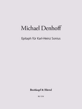 Denhoff, Michael: Epitaph fuer Karl-Heinz Sonius