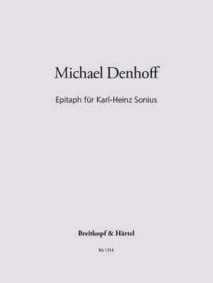 Denhoff, Michael: Epitaph fuer Karl-Heinz Sonius