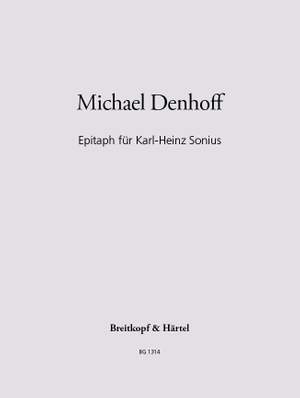 Denhoff, Michael: Epitaph fuer Karl-Heinz Sonius
