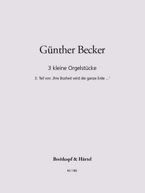 Becker, Günther: 3 Small Organ Pieces
