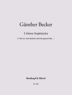Becker, Günther: 3 Small Organ Pieces