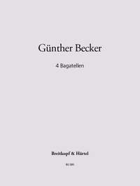 Becker, Günther: 4 Bagatelles