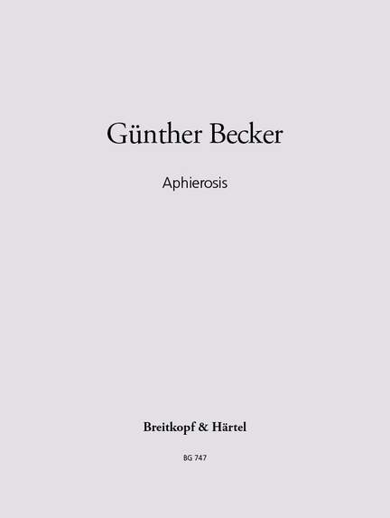 Becker, Günther: Aphierosis
