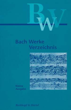 Dürr: Bach-Werke-Verz. Kleine Ausg.