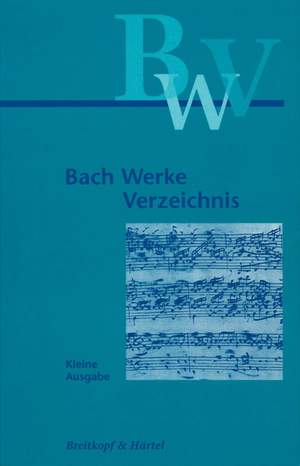 Dürr: Bach-Werke-Verz. Kleine Ausg.