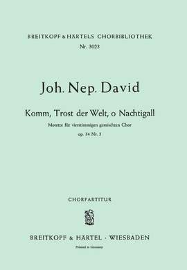 David, J: Komm, Trost der Nacht Wk 34/3