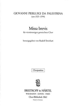 Palestrina, G: Missa brevis