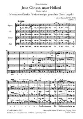 Raphael, G: Jesus Christus op. 39/2