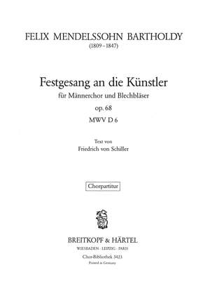 Mendelssohn: Festgesang a.d. Künstler op.68