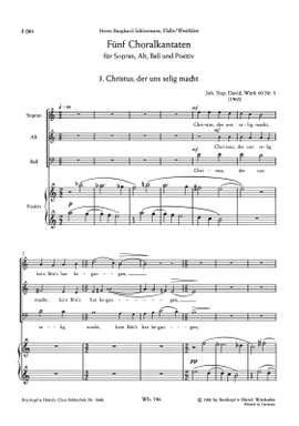 David, J: Choralkantate Wk 60/3