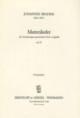 Brahms, J: Marienlieder op. 22