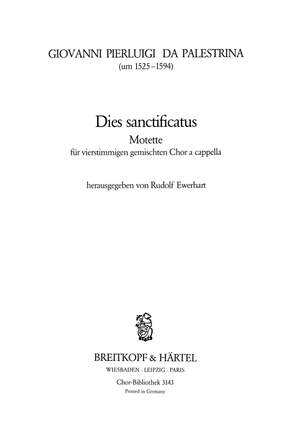 Palestrina, G: Dies sanctificatus