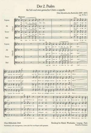 Mendelssohn: 2. Psalm Warum toben op. 78