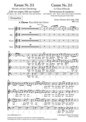 Bach, JS: Kantate 213 Lasst uns sorgen