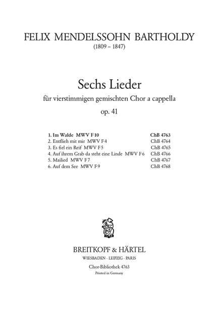 Mendelssohn: Im Walde