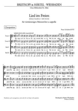 Schubert, F: Lied im Freien D 572