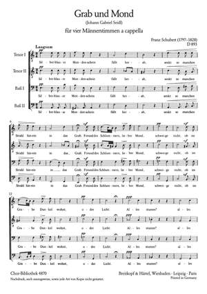 Schubert, F: Grab und Mond D 893
