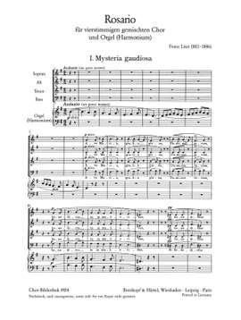 Liszt, F: Rosario