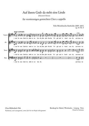 Mendelssohn: Auf ihrem Grab da steht eine