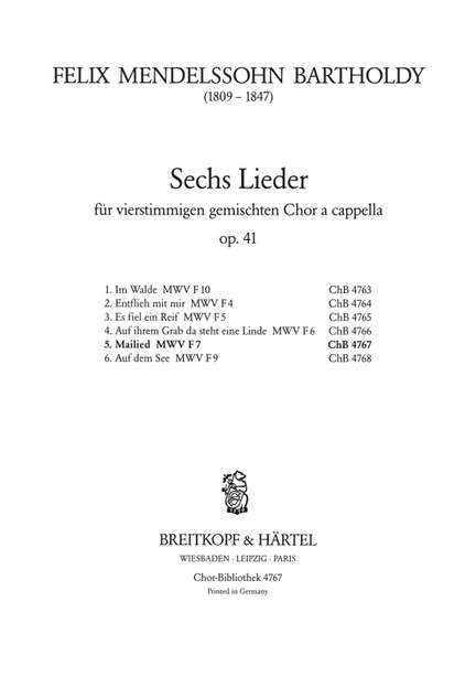 Mendelssohn: Mailied