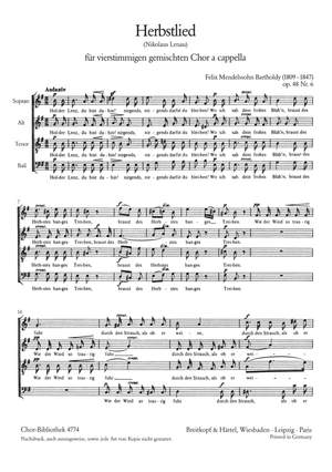 Mendelssohn: Herbstlied
