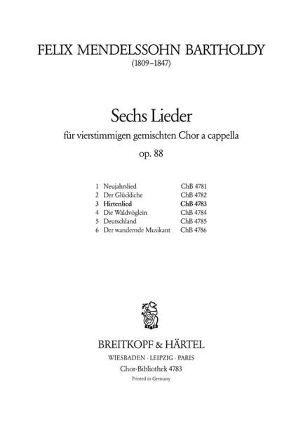 Mendelssohn: Hirtenlied