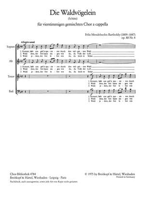 Mendelssohn: Die Waldvöglein