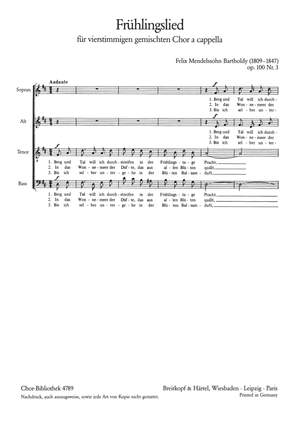 Mendelssohn: Frühlingslied