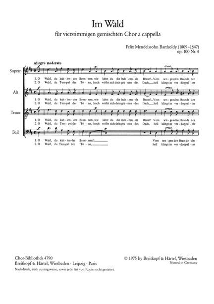 Mendelssohn: Im Wald