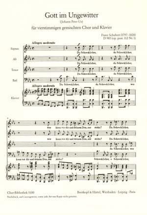Schubert, F: Gott im Ungewitter D 985