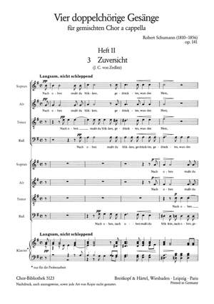 Schumann, R: 4 doppelchör.Gesänge II op.141