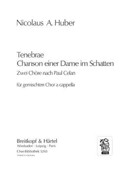 Huber, N: Zwei Chöre