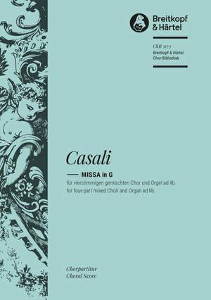 Casali, G: Missa in G