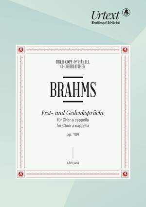 Brahms, J: Fest-und Gedenksprüche op. 109