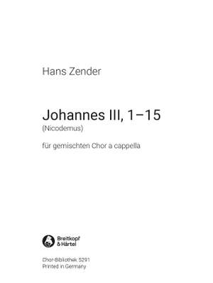 Zender, H: Johannes III, 1-15