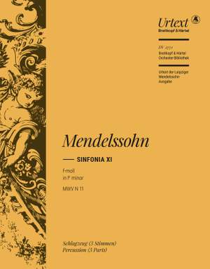 Mendelssohn: Sinfonia XI F-dur