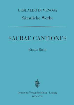Gesualdo: GA VIII: Sacrae Cantiones I