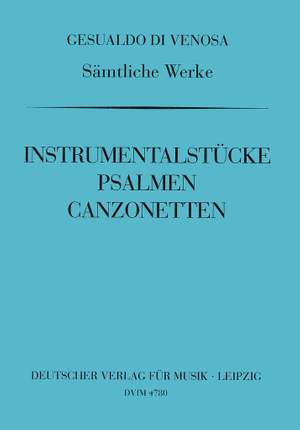 Gesualdo: GA X: Instr.Stücke,Psalmen,etc