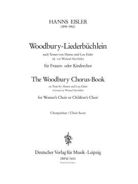 Eisler, H: Woodburry-Liederbüchlein