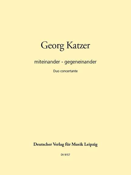 Katzer: Miteinander - gegeneinander
