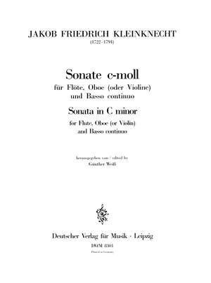 Kleinknecht: Sonate c-moll