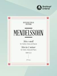 Mendelssohn: Piano Trio in C minor MWV Q 3